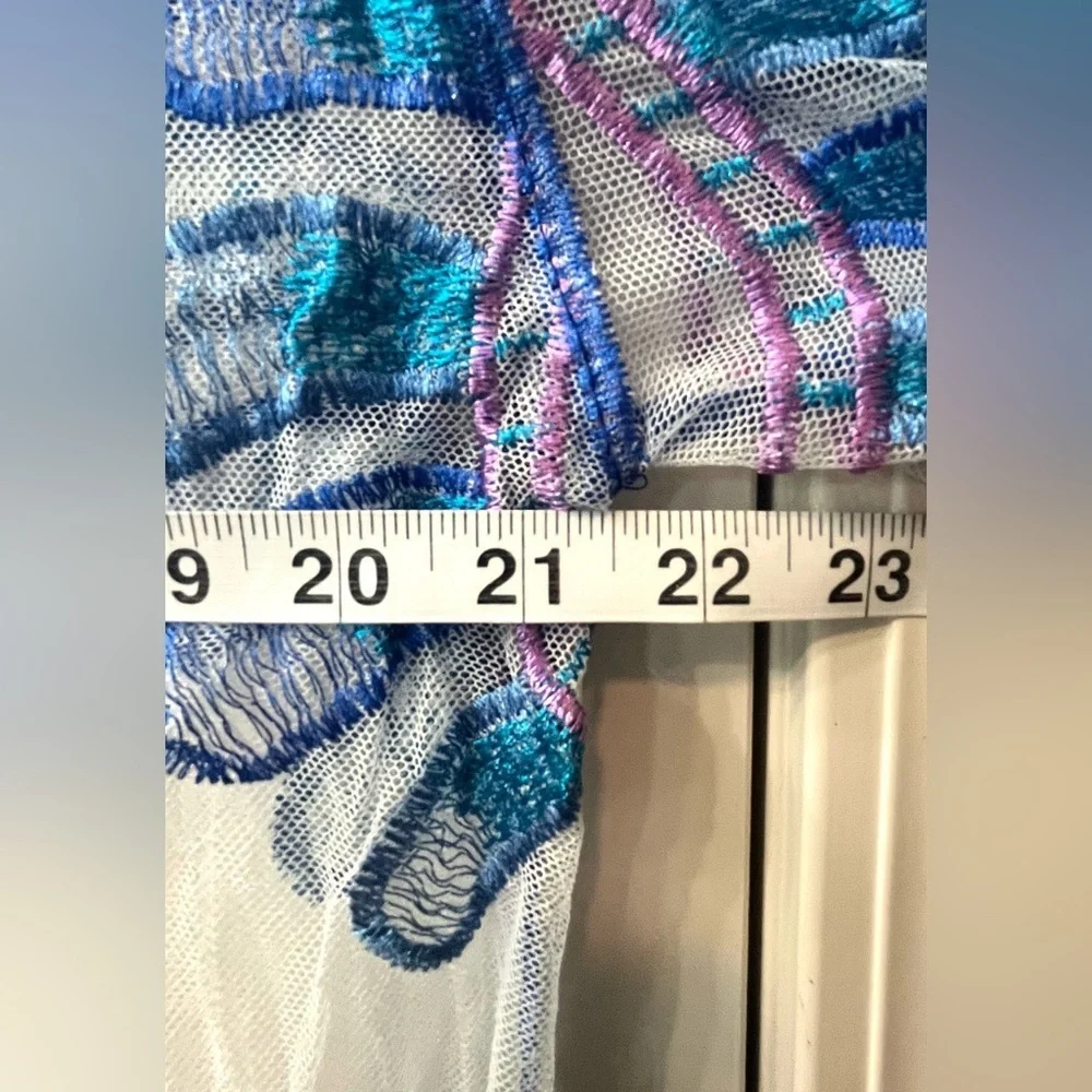 Chic Bohemian Crochet Floral Kimono Cardigan Beach Cover-Up Multicolor - Picture 8 of 12